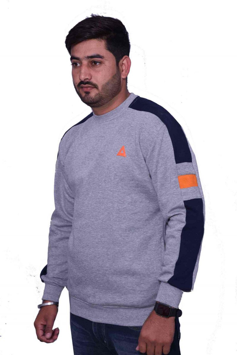 Grey Designed Sweatshirt