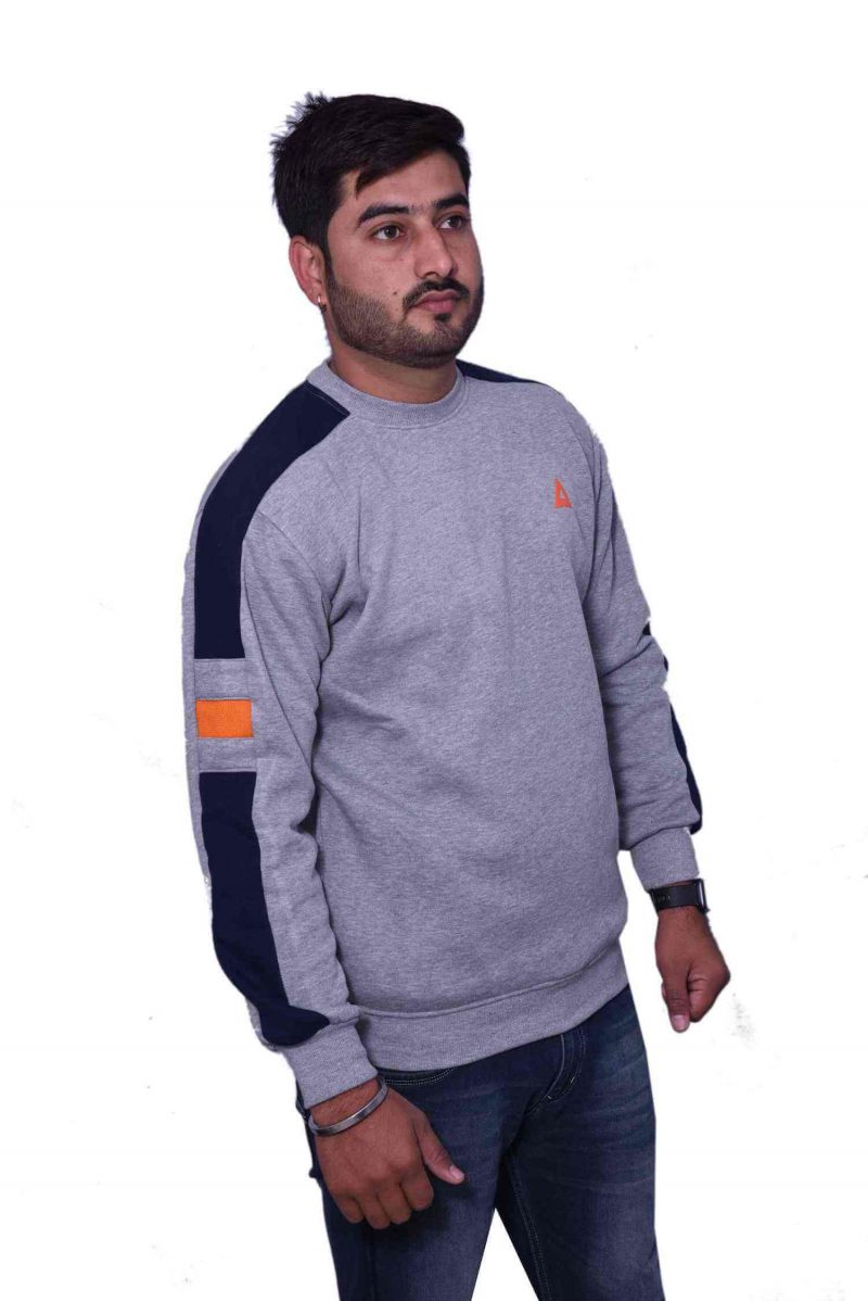 Grey Designed Sweatshirt