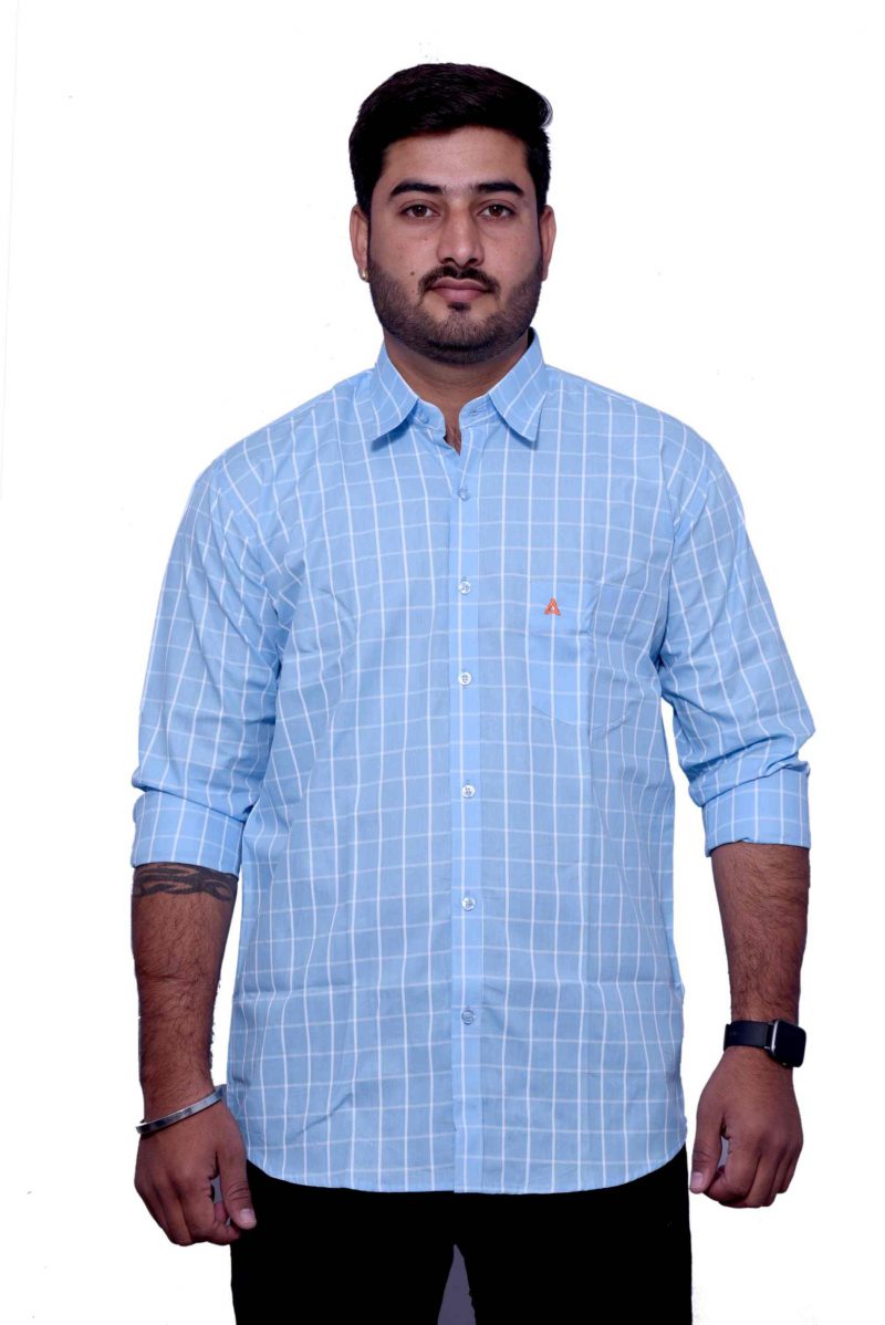 Sky Blue Check Shirt