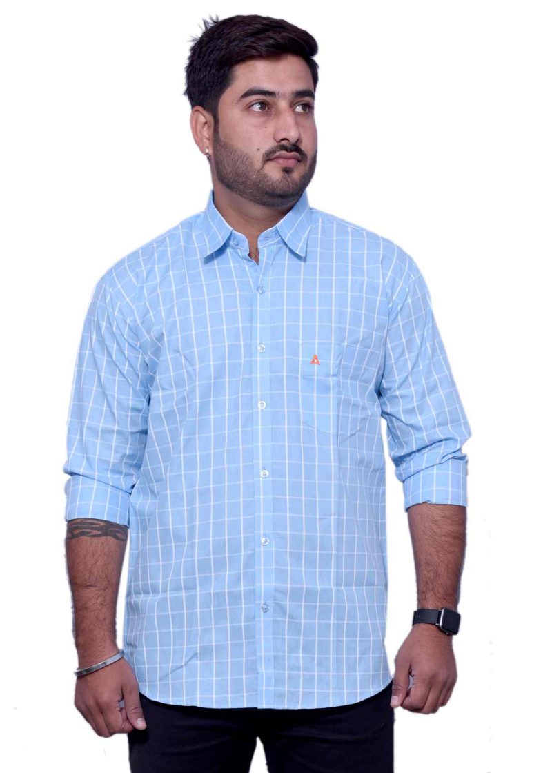 Sky Blue Check Shirt