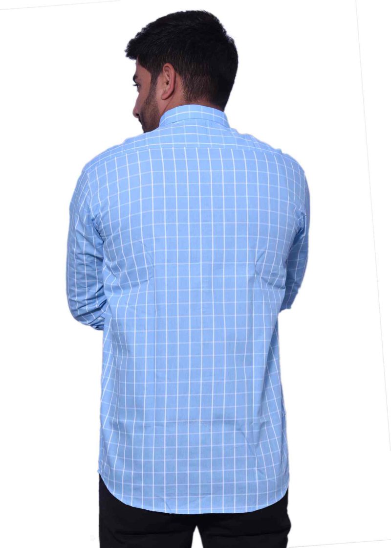 Sky Blue Check Shirt