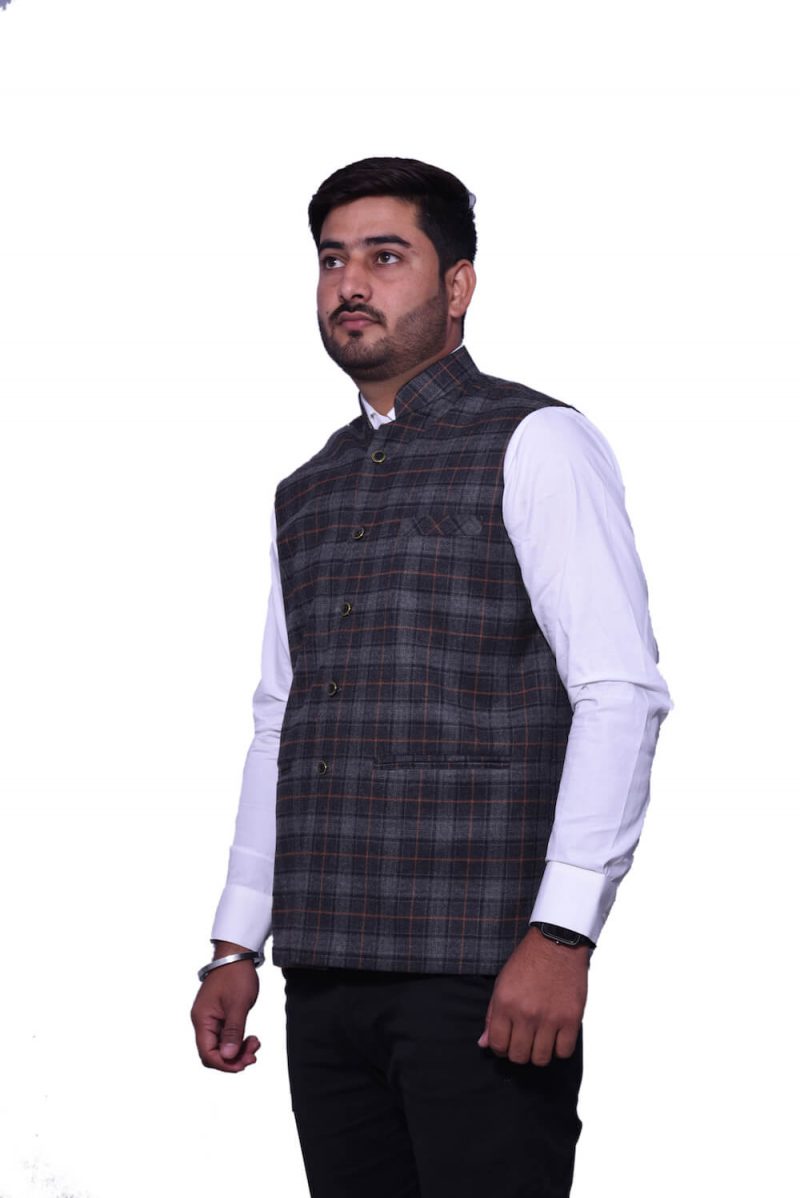 Dark Grey Check Modi jacket