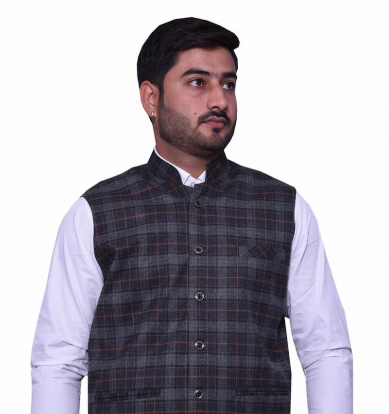 Dark Grey Check Modi jacket