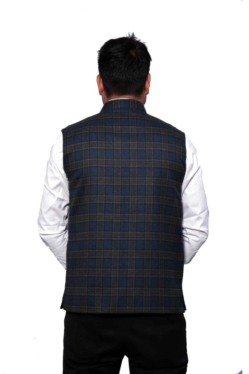 Steel Grey Check Modi Jacket