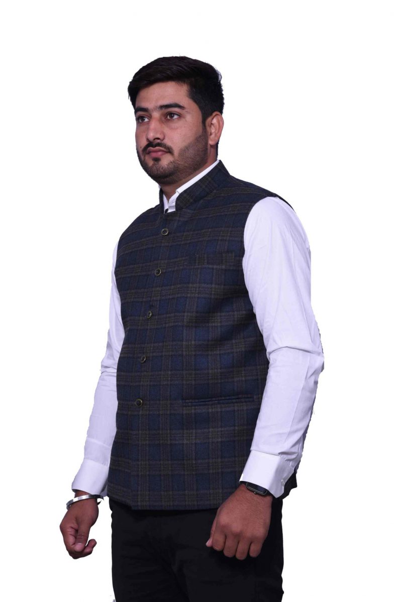 Steel Grey Check Modi Jacket