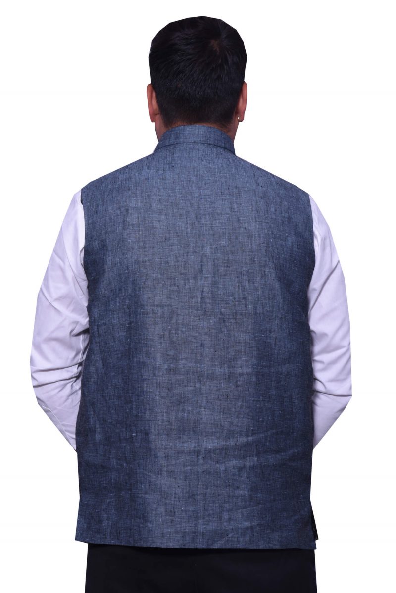 Grey plain modi jacket