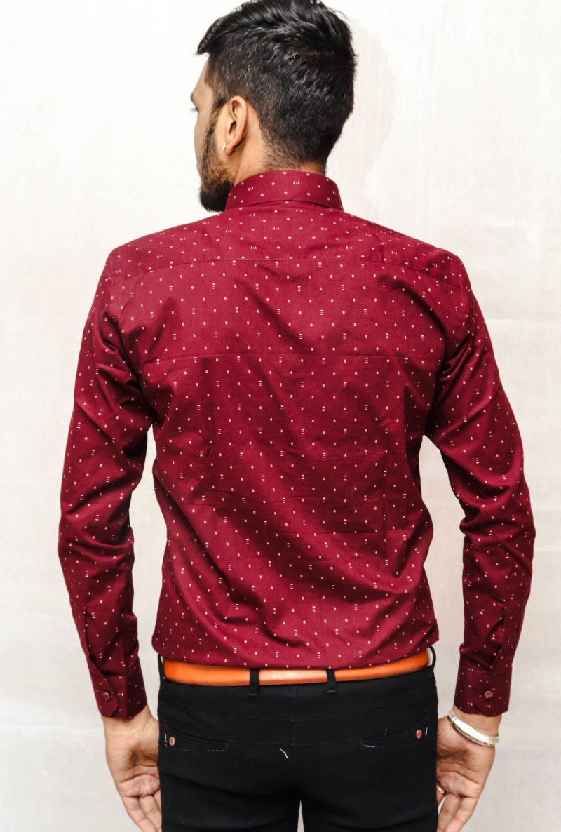 Maroon Printed